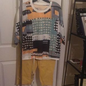 Vibrant Multi Colored Shirt & Pants Set